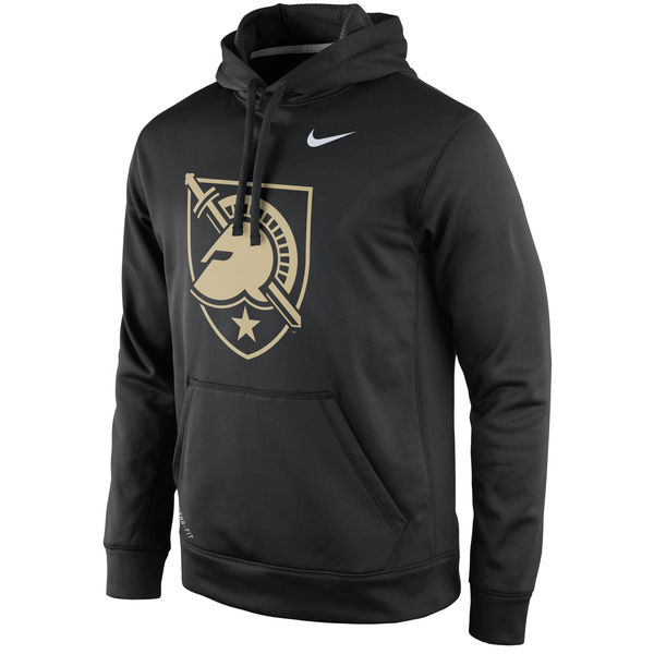 Men NCAA Army Black Knights Nike Practice Performance Hoodie Black->more ncaa teams->NCAA Jersey